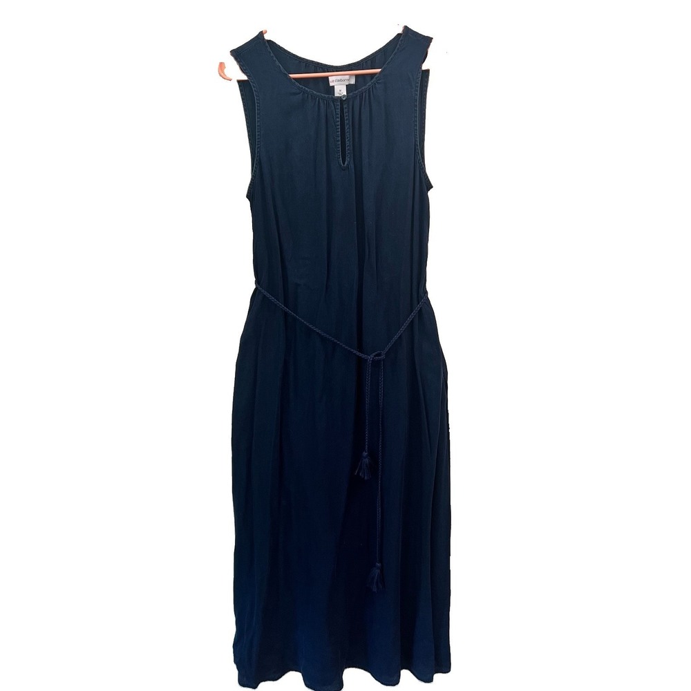 Women's Summer Dress by Liz Claiborne Size Medium Denim/Jean 100% Lyocell NEW!